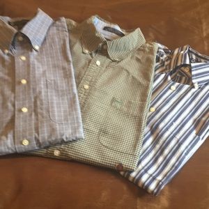 Men’s long sleeved button down collar shirts. Tommy Hilfiger, size 161/2, 34-35.